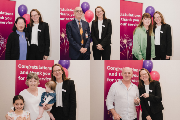 CEO Jodie with 40 years of service recipients
